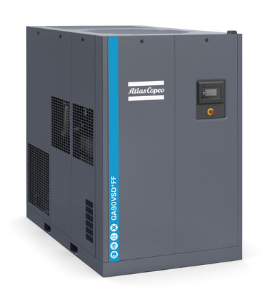 Compressore a vite lubrificato 90 kW 13 bar GA90VSD+FF A 13 meaa 400 50 Abac