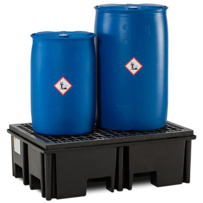 Vasca di raccolta in polietilene – 2 fusti – 220 L 014682 Comi Storage