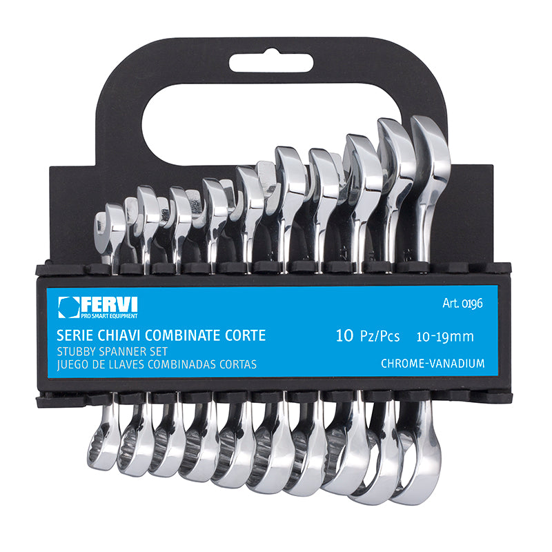 Serie Chiavi Combinate Corte Cromate Lucide - Fervi