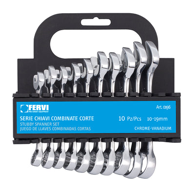 Serie Chiavi Combinate Corte Cromate Lucide - Fervi