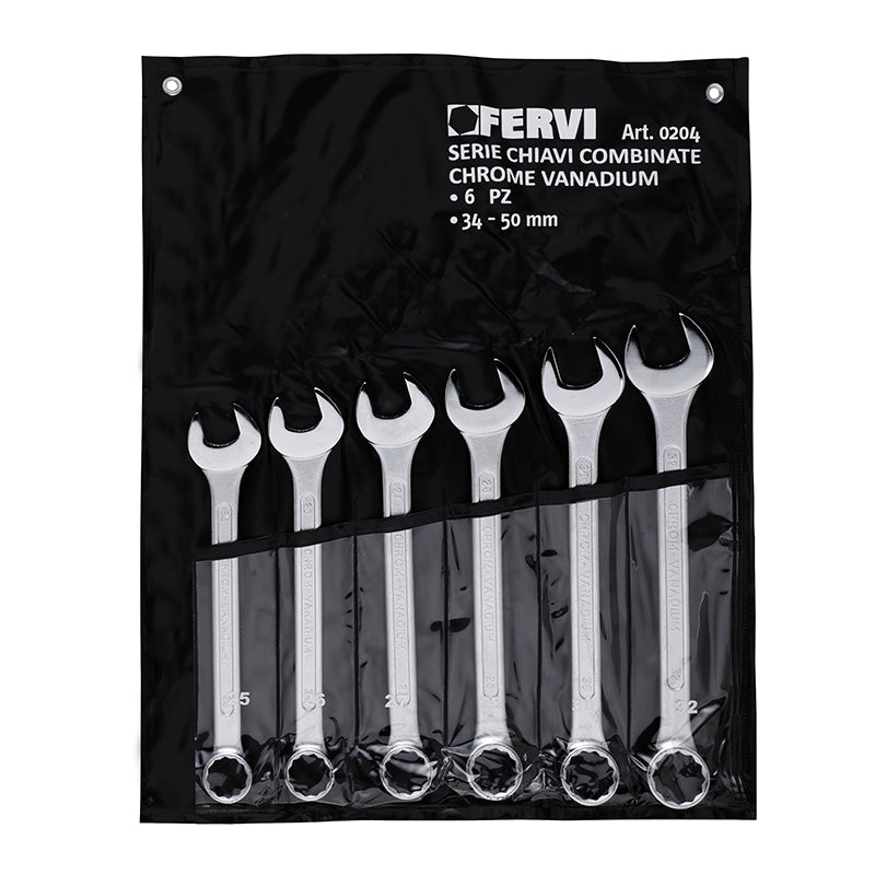 Serie Chiavi Combinate Cromate Lucide - Fervi
