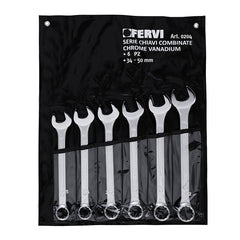 Serie chiavi combinate cromate lucide Fervi 0204