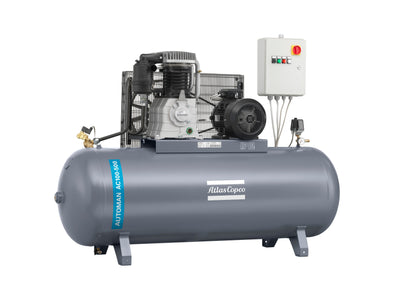 Compressore a pistone a cinghia 270 L 13,5 HP 14 bar AC100 T 270 DIESEL Abac