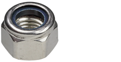 صامولة ذاتية القفل من الفولاذ المقاوم للصدأ A2 AISI 304 Cl.70 بحلقة من النايلون Unifix