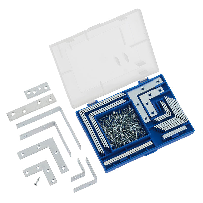 Assortimento Staffe Piatte E AD Angolo CON Viti