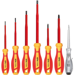 طقم مفكات معزولة مستوية/صليبية C-PLUS G99-701 Unifix