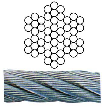 Vigor Funi Acciaio Inox 49 Fili Aisi 316 100 M Dia. 2 Mm