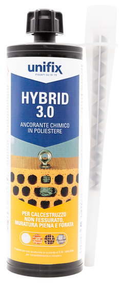 Anclaje químico de poliéster Hybrid 3.0 400 ml para pistola Unifix