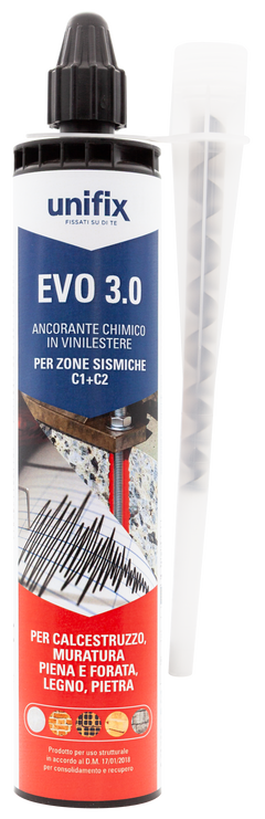 Anclaje químico Evo 3.0 de viniléster sin estireno 300 ml Unifix