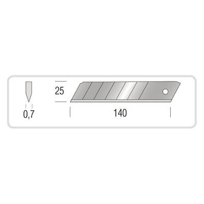Cutter rubber 25 Metrica