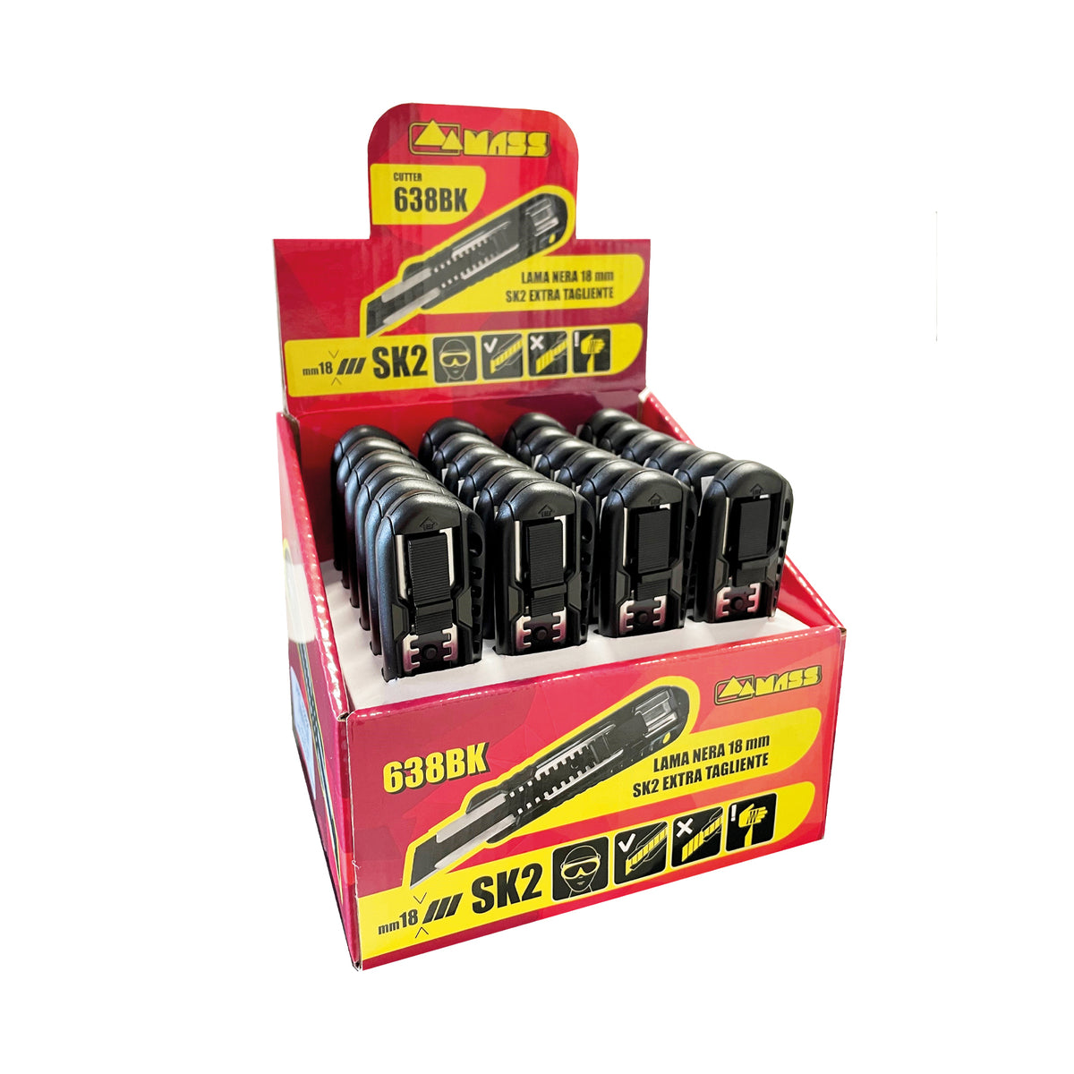 Box Cutter Lama Nera SK2 Plus Mass