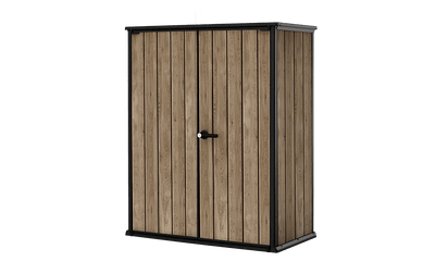 Signature 1400L High Store Storage Cabinet - Ashwood Brown Keter
