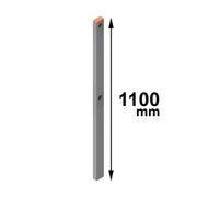 Montante in alluminio 1100mm (30 Kg) orizzontale CSC Edilizia 110-2