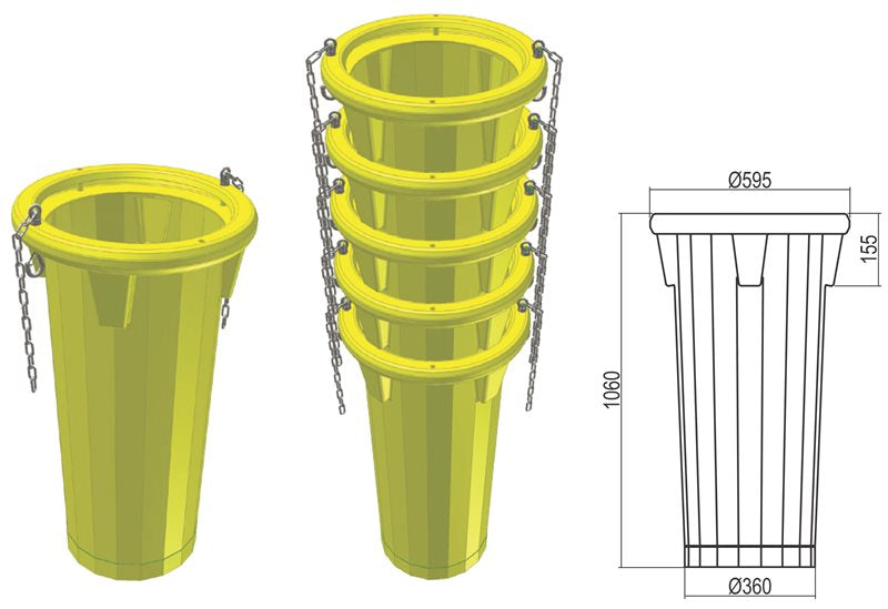Scarica detriti in plastica CSC Edilizia