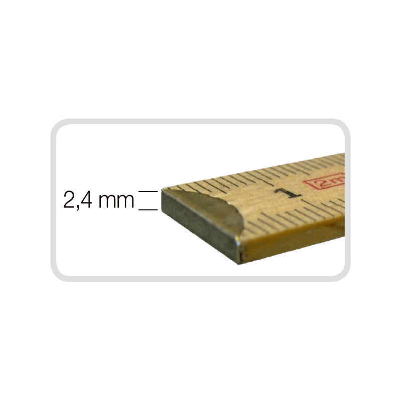 Metro pieghevole 2 metri – betulla – spessore 2,4 mm Metrica