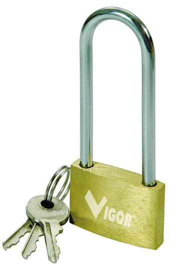 Lucchetti Vigor Ottone 3617 Arco Lungo 30 Mm