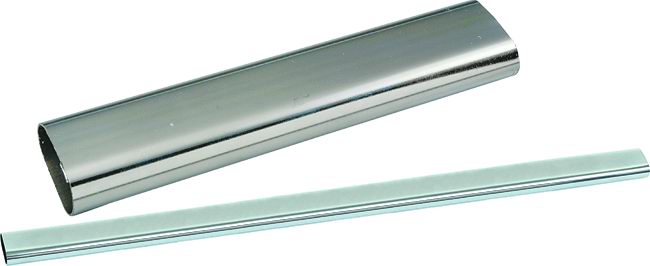 Tubi P/Armadi Ovali Vigor Cromati Dia.15X30 Mm 2 M