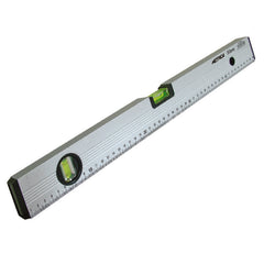 Graduated extruded aluminium spirit level (standard/magnetic base) Metrica