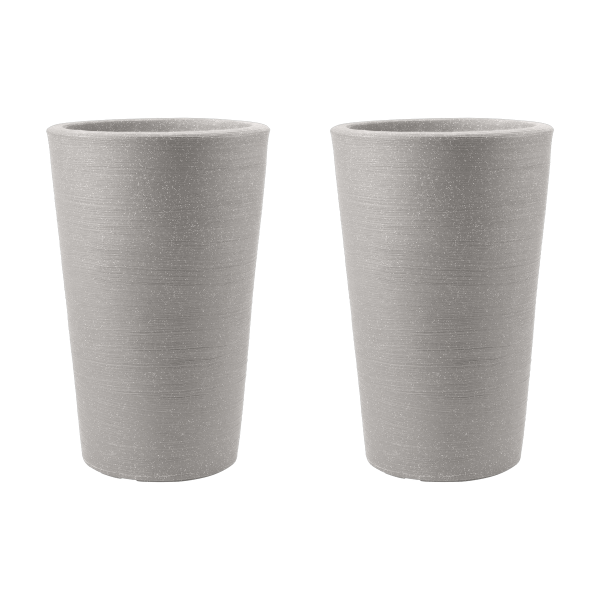 Varese Medium Planter 35cm Set of 2 - Alpine Grey Keter