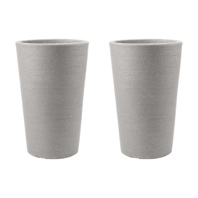 Varese Medium Planter 35cm Set of 2 - Alpine Grey Keter