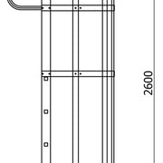 Terminal element 5 rungs for 379N CSC Edilizia cage ladder