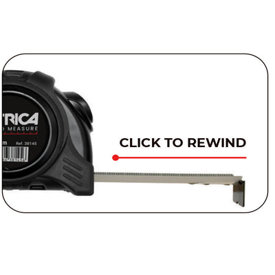 Flessometro Black Tape Autobloccante Metrica