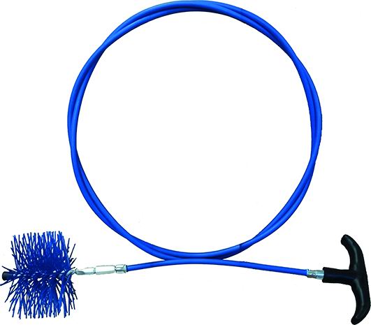 Kit Spazzacamino Pellet Vigor Asta Flexi 200 Cm Dia. 80 Mm