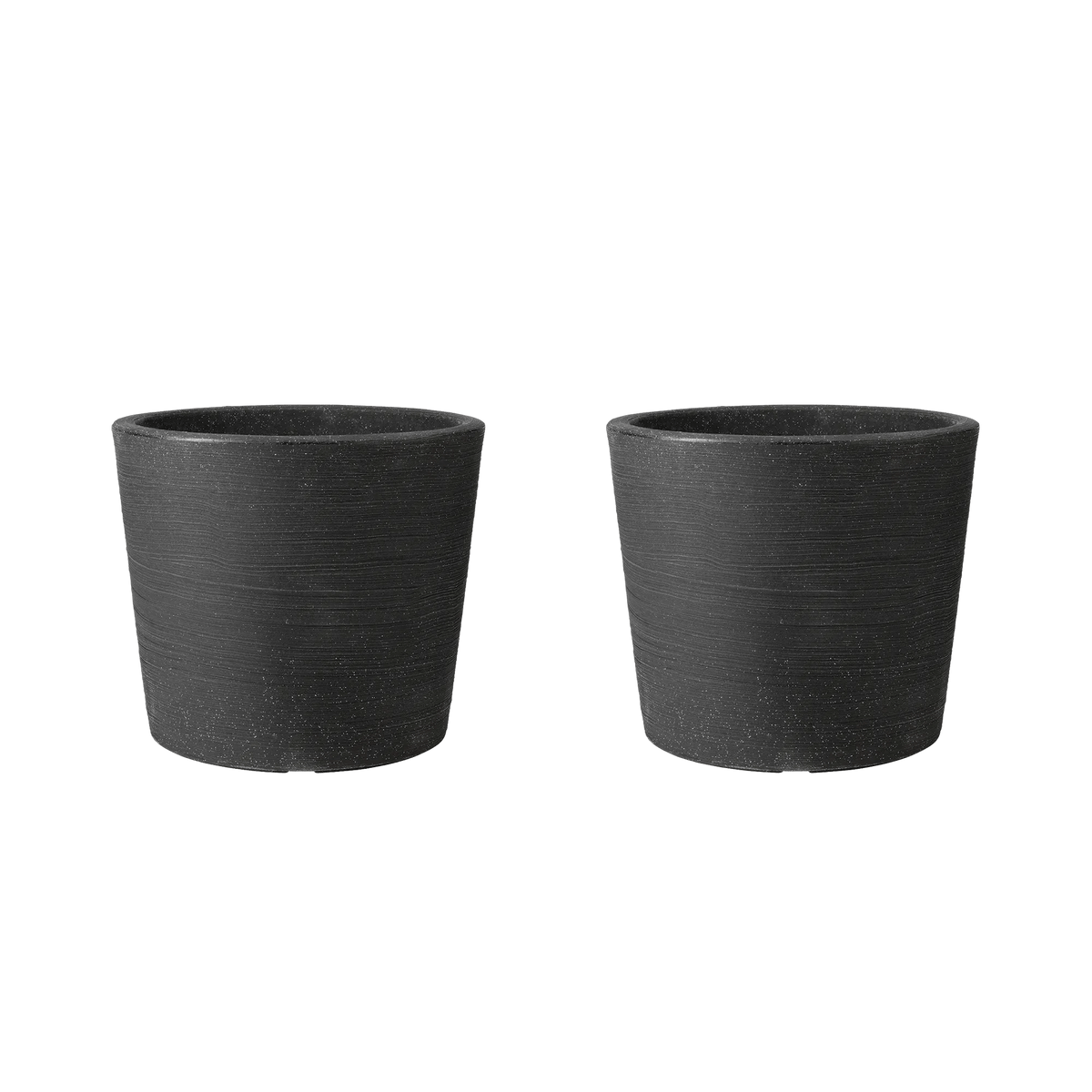 Varese Low Planter 40cm Set of 2 - Granite Keter