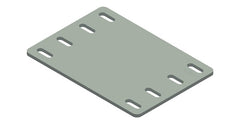 Counter-plate for wide, double base for rigid post CSC Edilizia 473
