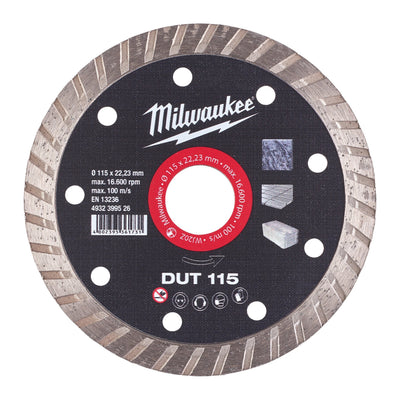 Disco diamantato DUT - MATERIALI MORBIDI Milwaukee
