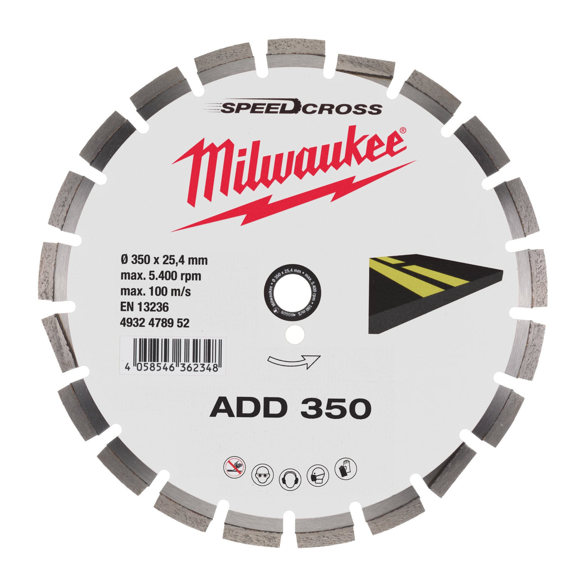 Disco diamantato ADD - SPECIFICO ASFALTO Milwaukee