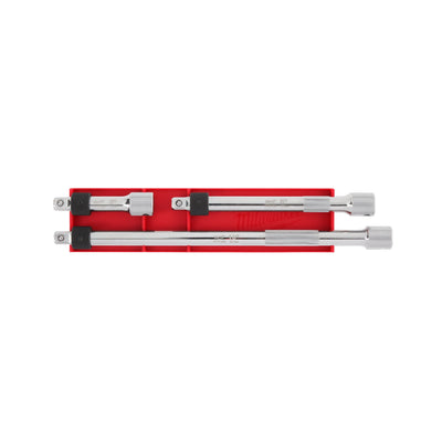 Prolunghe con blocco e sgancio rapido da ⅜″ - Set 3 pezzi Milwaukee