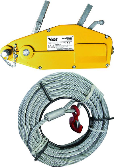 Argani-Paranchi Manuali Vigor Con Fune 20 M 800 Kg