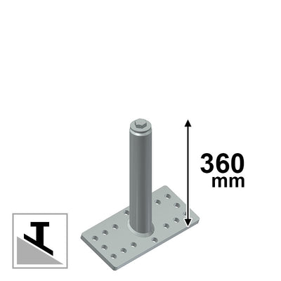 Palo indeformabile con dissipatore tipo A – C CSC Edilizia 504-35