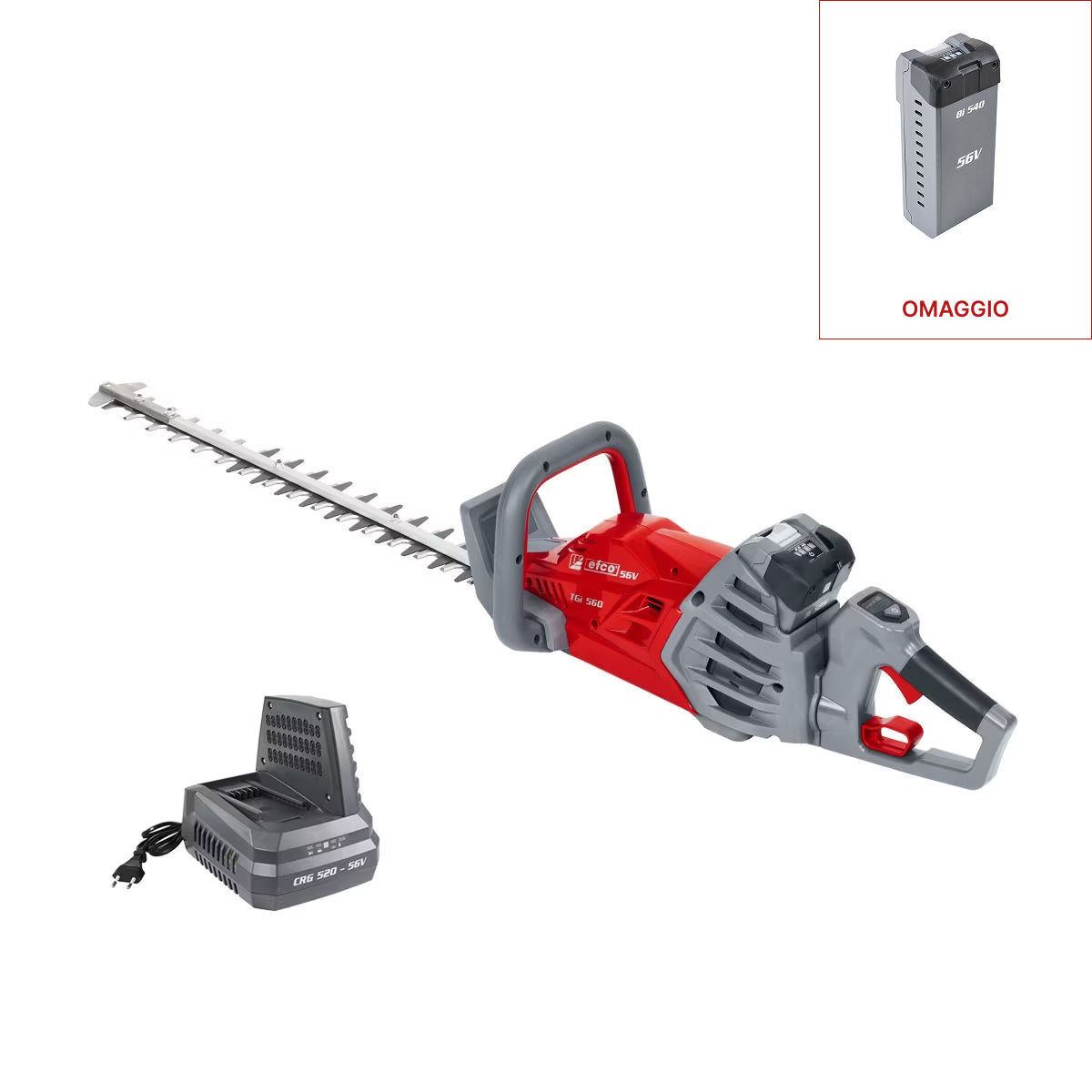 TGi 560 con batteria Bi 525 e caricabatterie CRG 520