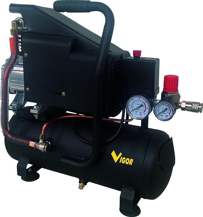 Compressori Vigor 220V Vca9L 1Cil/Dir 1Hp 9 L