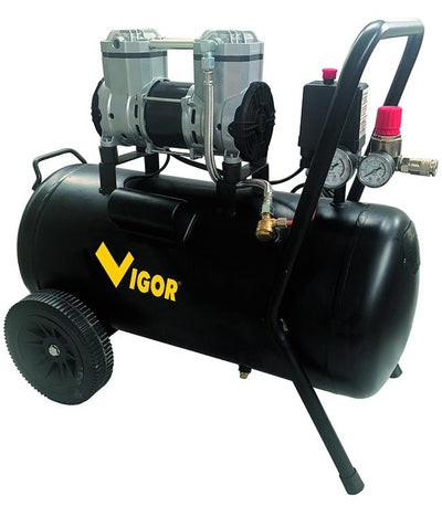 Compressori Vigor Silent 230V Vca-S50 2Cil/Dir 1Hp 50 L