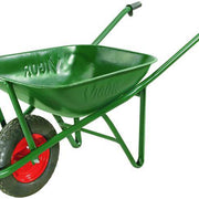 Vigor Painted Iron Wheelbarrow with Black Pneumatic Wheel