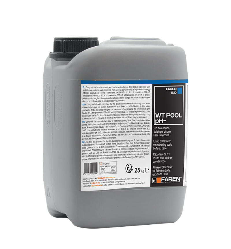 Riduttore Liquido Del pH, Base Tamponata, Per Piscine Faren