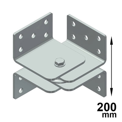 Ancoraggi angolo interno variabile tipo C 601P CSC Edilizia