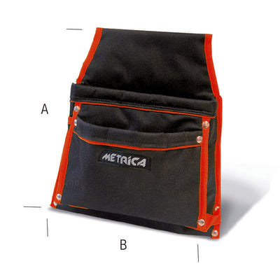 Borsa per carpentieri nylon (2 tasche) Metrica