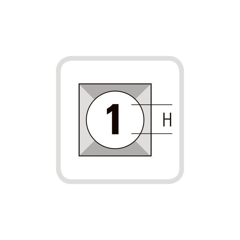 Punzoni serie numeri Metrica