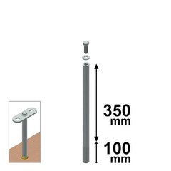 Cast-in posts, small, type A-C, H35, CSC Edilizia 705-35C