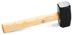 Mazzetta quadrata con manico in legno Rubi
