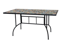 Tavolo Rettangolare Mosaico FLOWER Verdelook