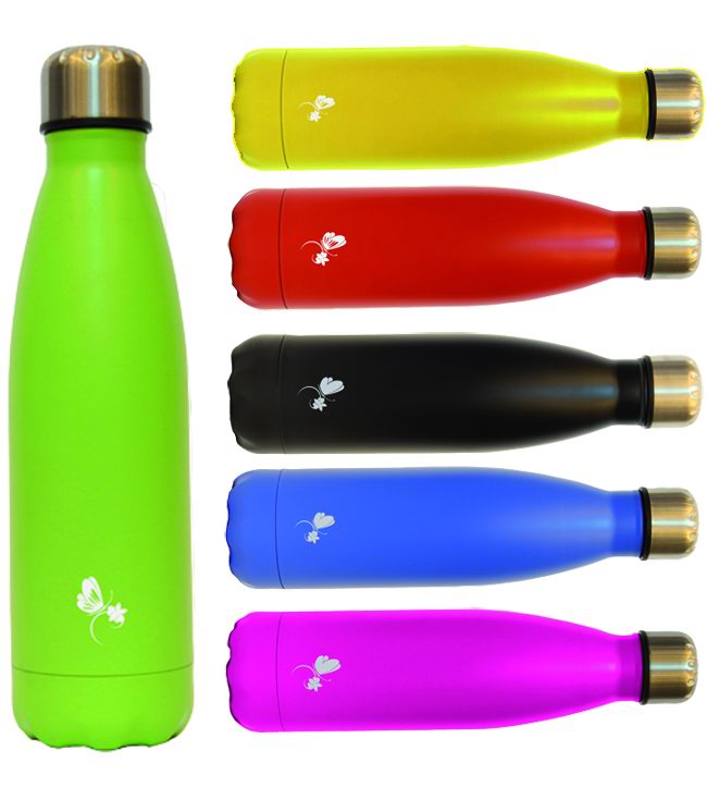 Bottiglie Acciaio Inox Vigor Colori Misti 500 Ml