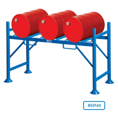 Supports for horizontal drum storage with containment trays Butti