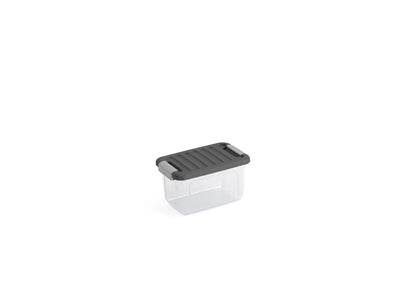 Contenitore con coperchio W Box XS trasparente/grigio 28x18x16,5 cm Keter