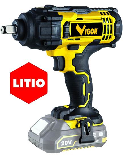 Avvitatori Vigor Impulsi Vi-Ai 20/Li Nudo 20V 3/4 Ah