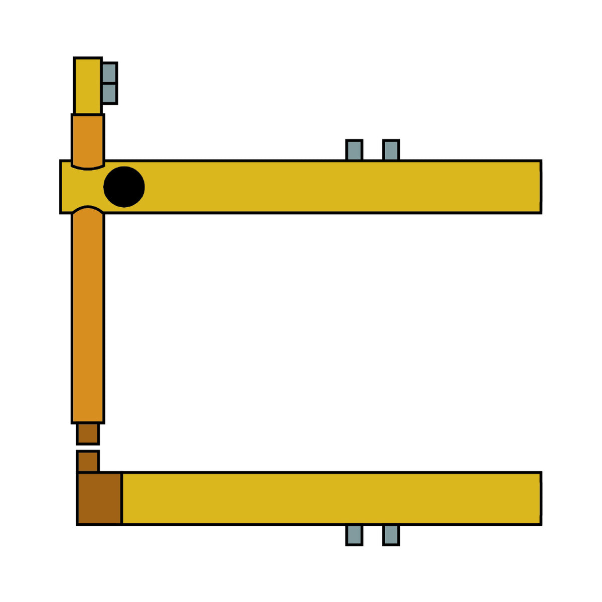DOUBLE ARMS – SINGLE VERTICAL SETTING Awelco